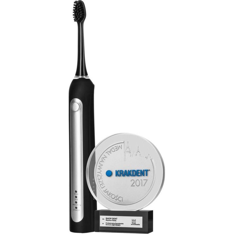 Tootefoto - SEYSSO Carbon - Professional T iskasvanud Sonic-tehnoloogiaga hambahari Must