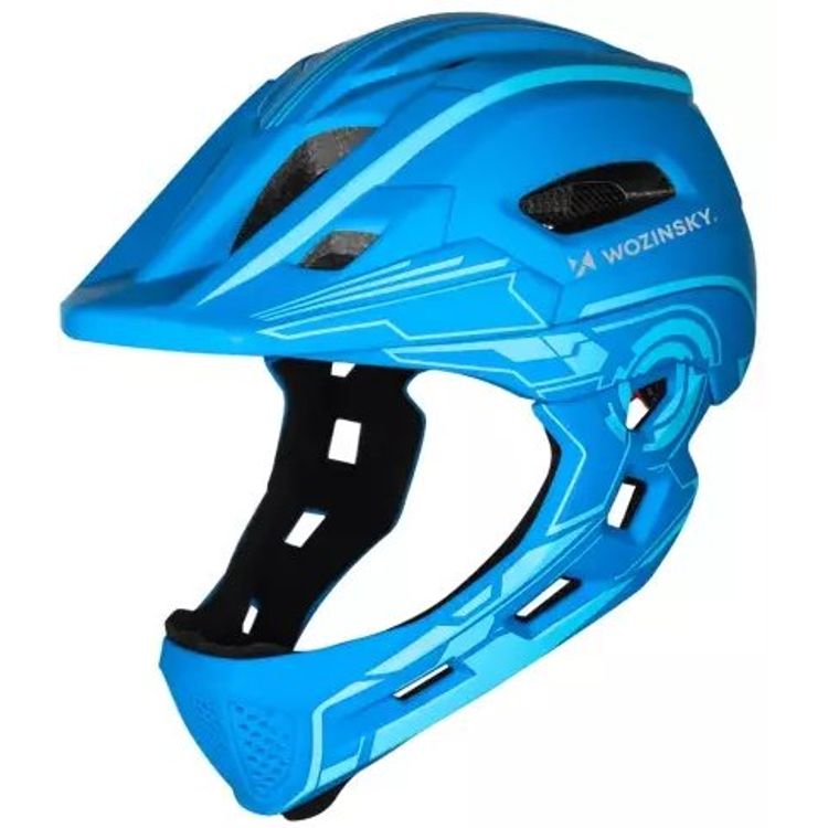 Tootefoto - Wozinsky laste kogu n gu kattev jalgrattakiiver USB S tagatulega - sinine