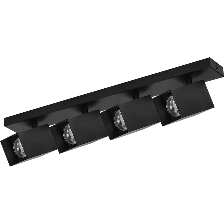 Tootefoto - Orno KUBAR SP 4 laelamp, seina- ja laekinnitus, 4xGU10, IP20, must