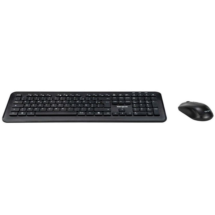Tootefoto - TARGUS - Tastatur-und-Maus-Set - Kombination - full size - kabellos - 2.4 GHz - AZERTY - Franzsisch - Schwarz