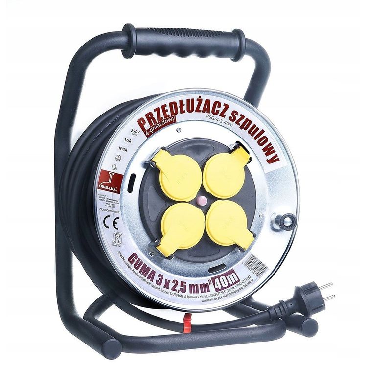 Tootefoto - Przed u acz szpulowy 30m b bnowy guma 3x2,5 PSG/4-3-30 Rum-Lux