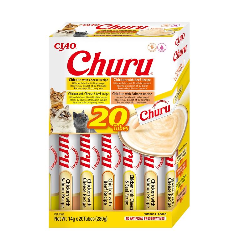 Tootefoto - INABA Churu Variety box Chicken and beef - cat treats - 20 x 14g