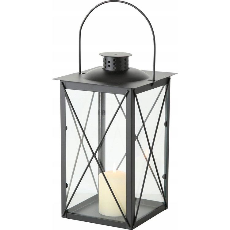 Tootefoto - Metallist k nlalatern, klaaspaneelid, FAROL, 30 cm