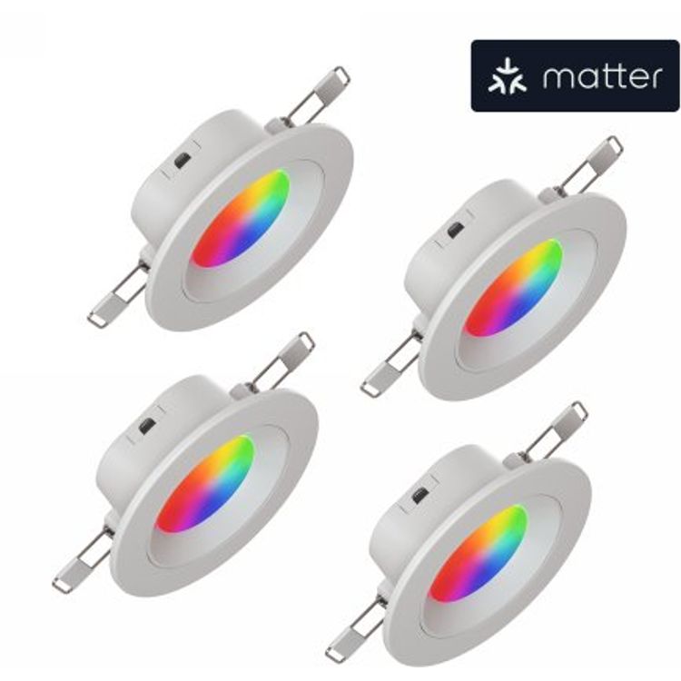 Tootefoto - Nanoleaf Essentials Smart Downlight kohtvalgustus (4 t kki) (Matteri tehnoloogia, Wi-Fi)