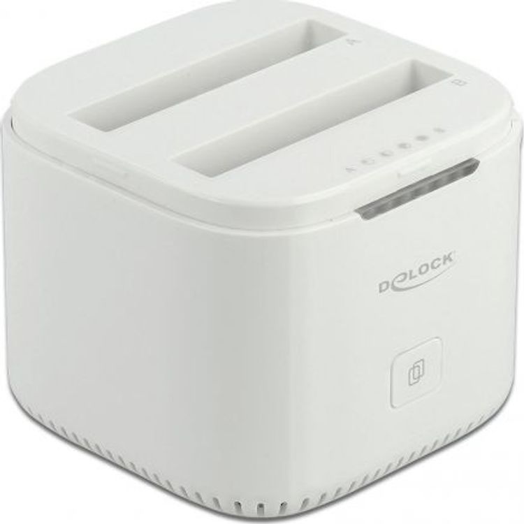 Tootefoto - DeLOCK 63084 HDD/SSD dokkimisjaam USB 3.2 Gen 2 (3.1 Gen 2) Type-C Valge