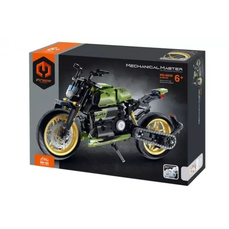 Tootefoto - Master Blocks roheline mootorratas 572EL 6836 43715