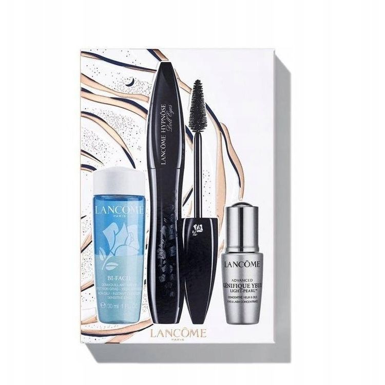 Tootefoto - Komplekt Lancome: Hypnose Doll Eyes, vol mi suurendav, ripsmetu , 01, nii must, 6,5 ml + Advanced Genifique Yeux, silmaseerum, 5 ml + Bi-Facil, meigieemalduskreem, 30 ml naistele