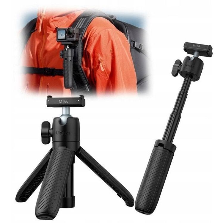 Tootefoto - Mini Statyw Kijek Selfie Uchwyt Na Plecak Dji Action 5 Pro 4 3 / Ulanzi / Mt66