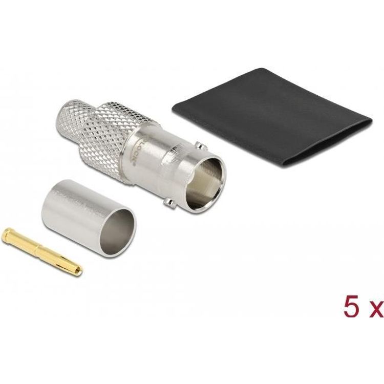 Tootefoto - DeLOCK 90029 koaksiaalpistik hendus BNC 5 tk 75