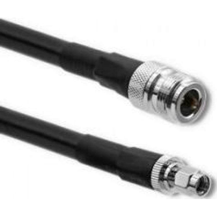 Tootefoto - Qoltec 57028 koaksiaalkaabel LMR400 5 m N-t pi RP-SMA Must
