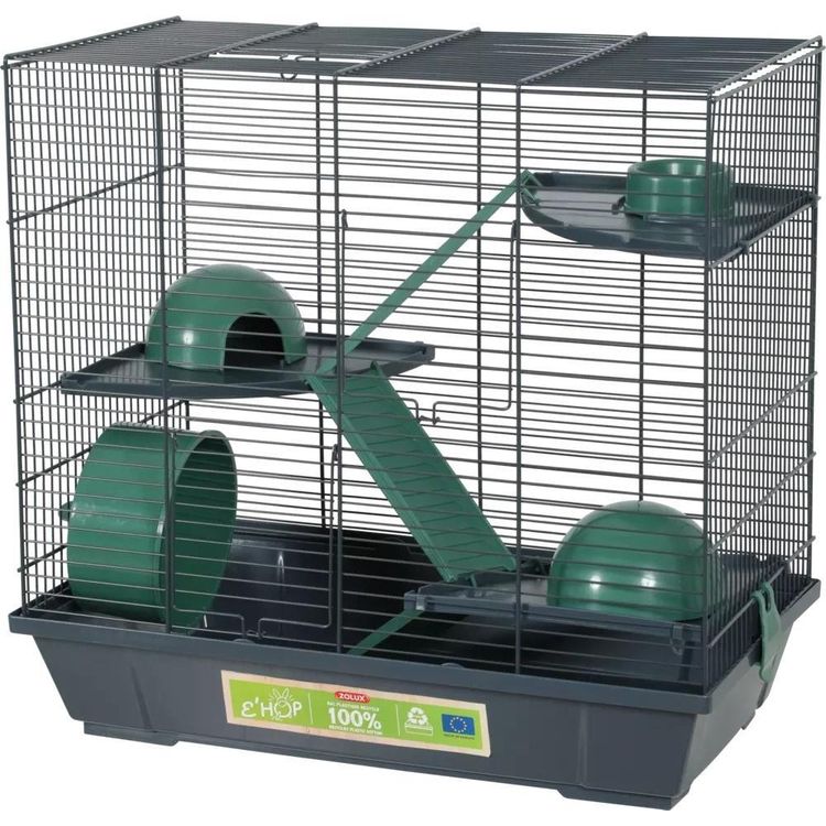 Tootefoto - Zolux ZOLUX EHOP cage for hamster 50 cm, triple, col. green