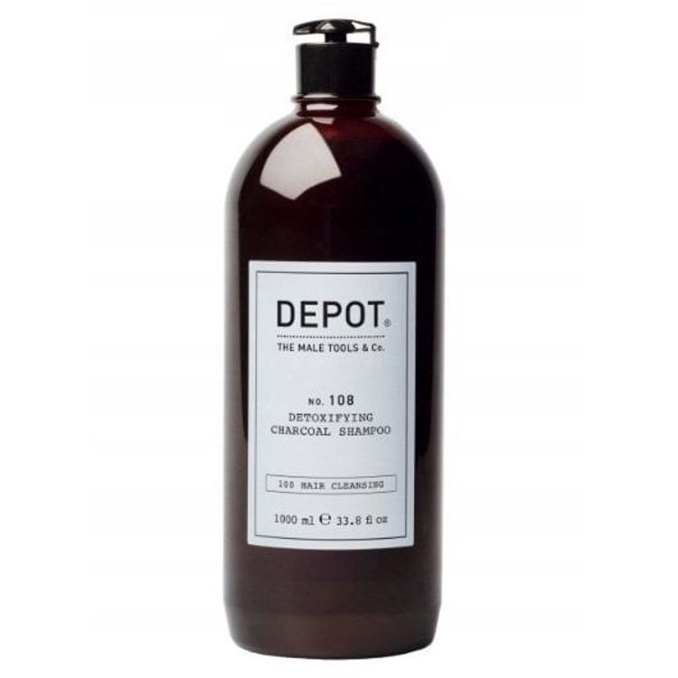Tootefoto - Depot, 100 juuksepuhastusvahend nr 108, s si, juukse ampoon, detoksifitseeriv, 1000 ml meestele
