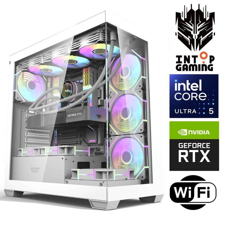 Tootefoto - INTOP Ultra 5 245KF 32GB DDR5 1TB SSD M.2 NVME+4TB RTX5070Ti 16GB WiFi WIN11