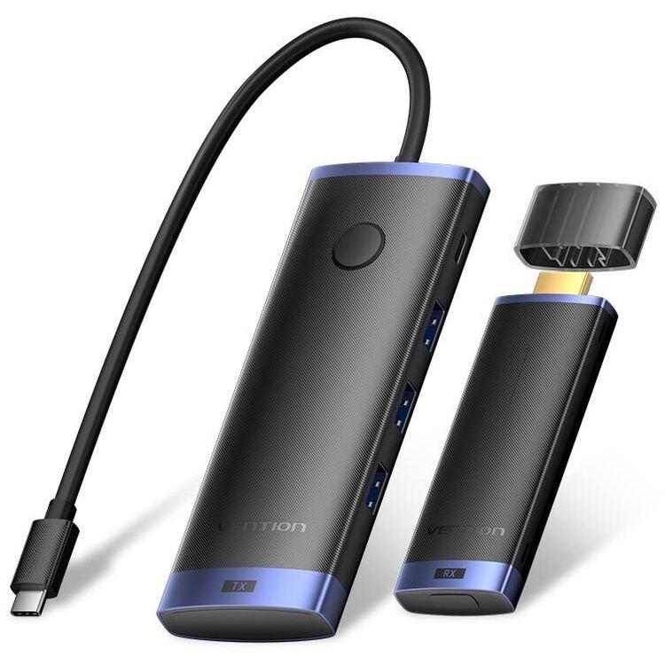 Tootefoto - V ljundsaatja HDMI 4K 30Hz + USB 3.2 + PD toiteallikas czarny (TPVBB)