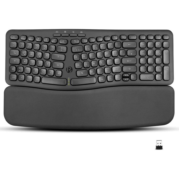 Tootefoto - Perixx PERIBOARD-636 DE, ergonomische Wireless Tastatur, inkl. Handballenpolster (PERIBOARD-636 DE)