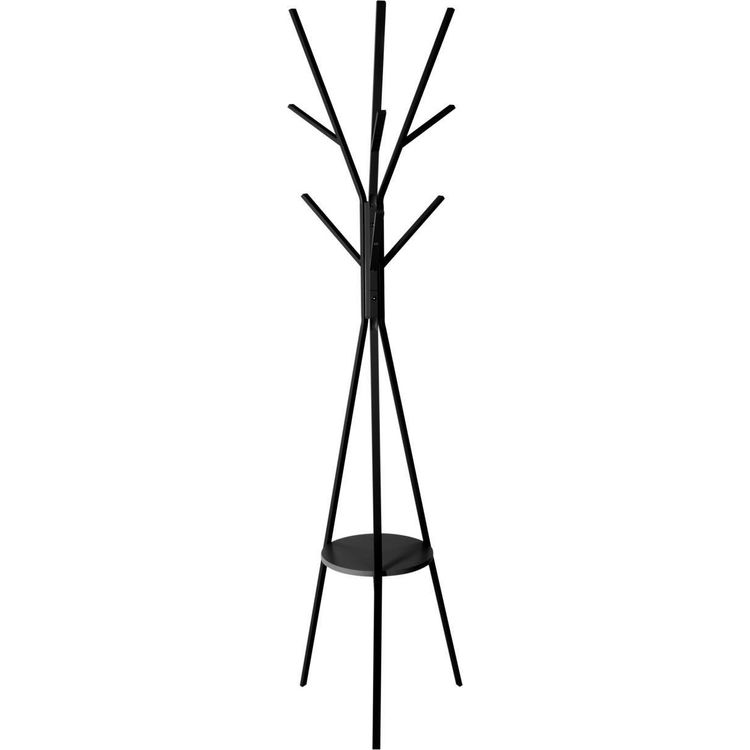 Tootefoto - 55 puidust riidepuu p randaalus, must