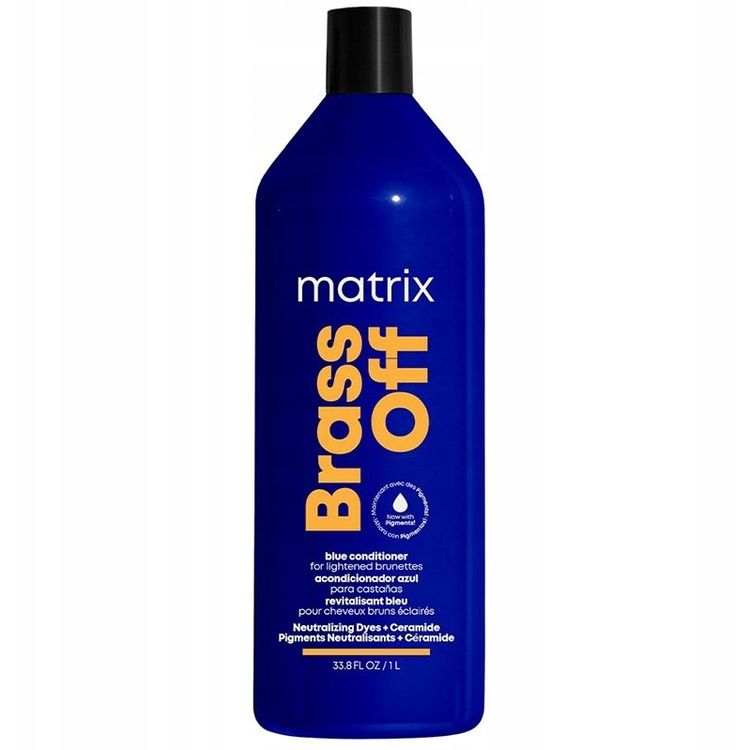 Tootefoto - Matrix Brass Off Color kaitsev sinine tooniv palsam heledaks pruuniks