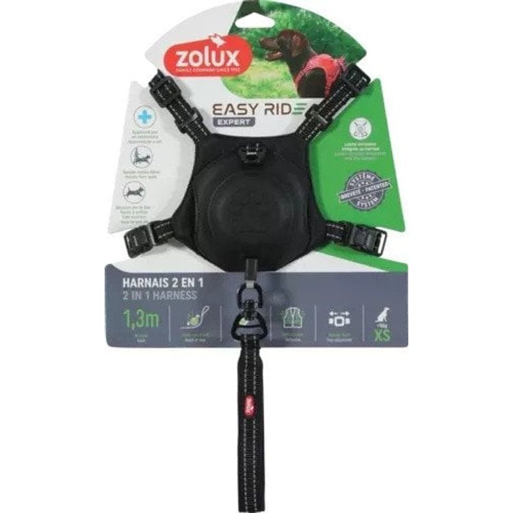 Tootefoto - Zolux koerad automaatse rihmaga easyride xs must
