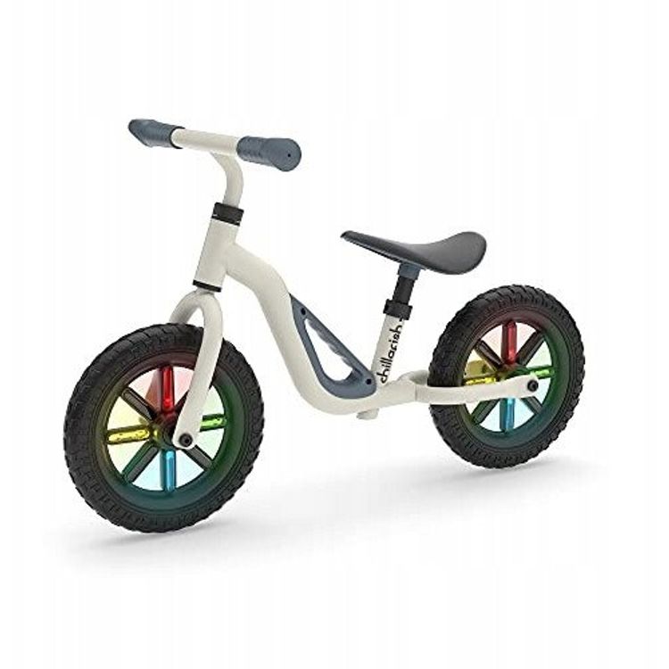 Tootefoto - Chillafish Charlie 10" balance bike beige with lights from 1 5 to 4 years CPCH02BEI
