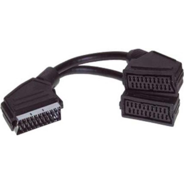 Tootefoto - ShiverPeaks S/CONN maximum connectivity Adapter Video/ Audio-Scart-Verteiler, Scart-Stecker auf 2 Scart-Kupplungen vollverschaltet, 0,2m (94050-K)