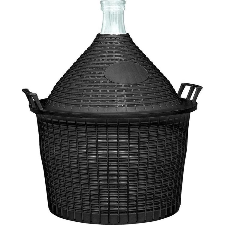 Tootefoto - DEMIJOHN FOR WINE IN PLASTIC BASKET 10L