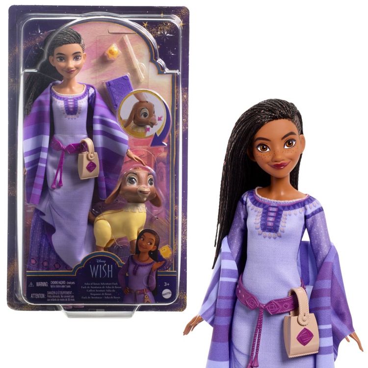Tootefoto - Disney Wish Asha Of Rosas Adventure Pack Fashion Doll