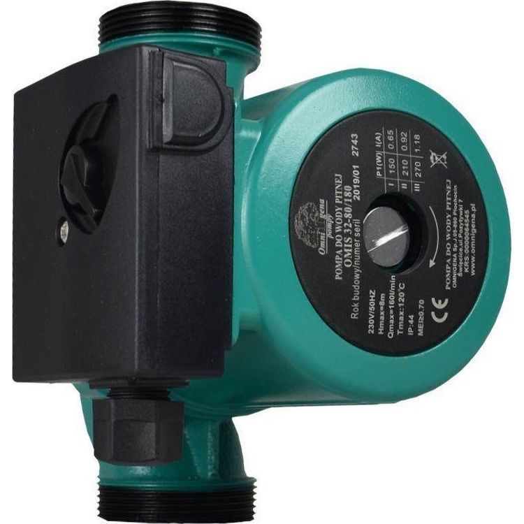 Tootefoto - Omnigena OMIS 32-80/180 tsirkulatsioonipump OMNIGENA kruvi hendustega