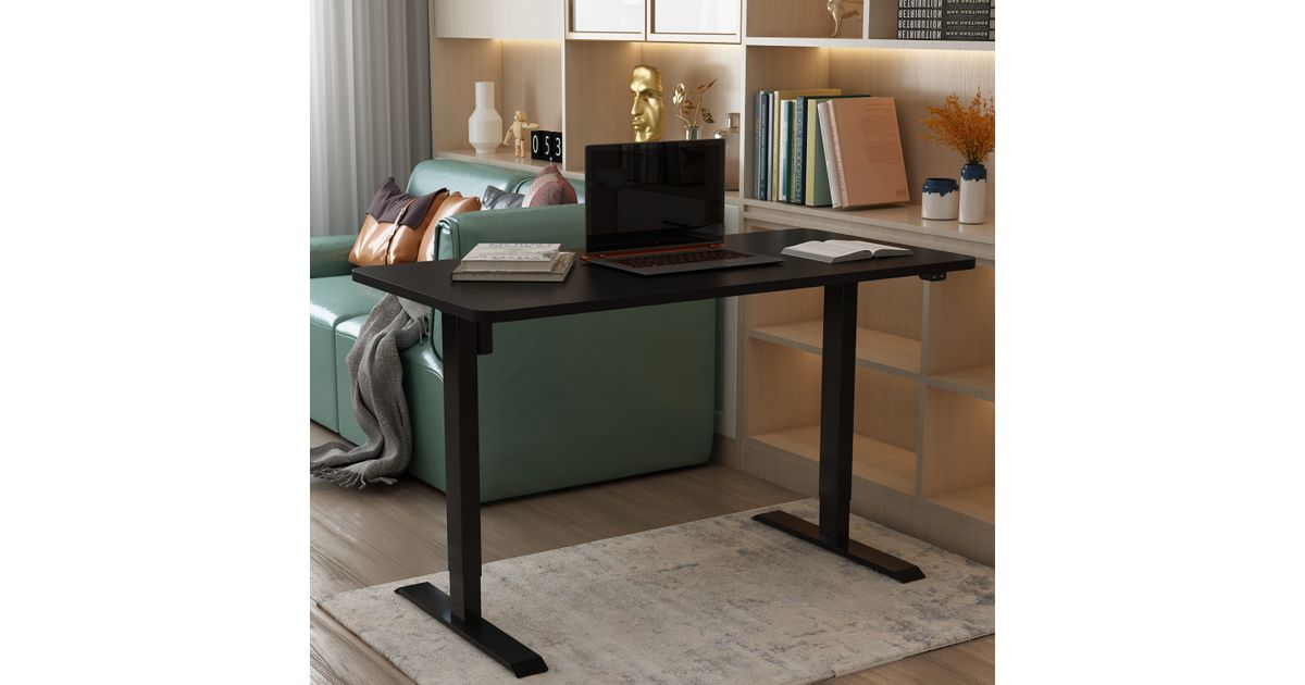 Työpöytä ERGO 140x80cm, sähkösäädettävä, musta/musta - Työpöydät ja  tarvikkeet - Toimistokalusteet - Toimistokalusteet - MT Shop