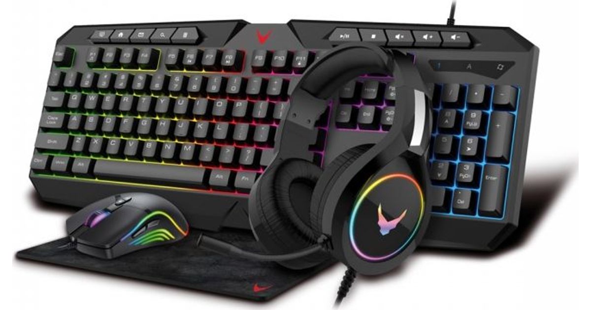 VARR VARR GAMING 4IN1 SET 03 MOUSE MOUSEPAD HEADSET KEYBOARD RGB