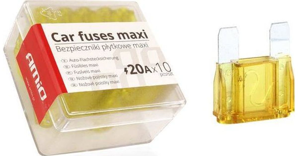 AMiO MAXI car fuses, box of 10 20A MT Shop