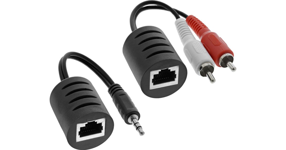 InLine RCA Audio over LAN / / RJ45 Cable max. 50m complete set