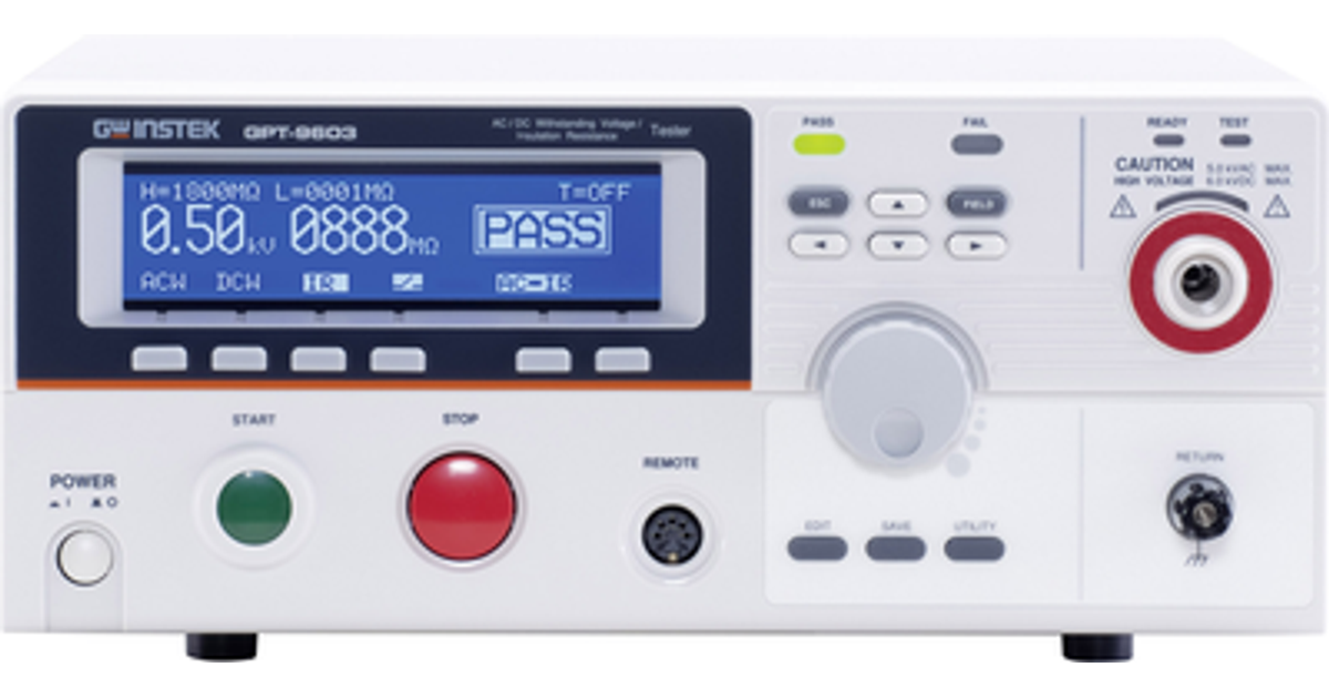 Gw Instek Gpt-9612 Insulation Tester, Dielectric Withstand Tester 100 V ...