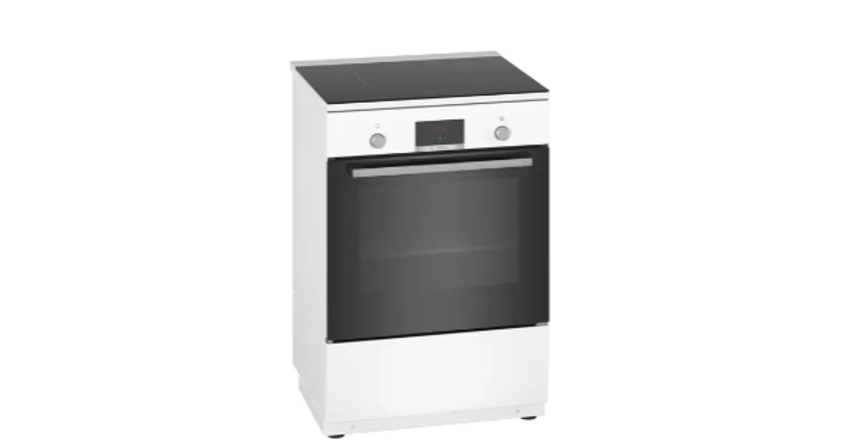 Bosch HLN39A020 cooker Freestanding cooker Zone induction hob White A