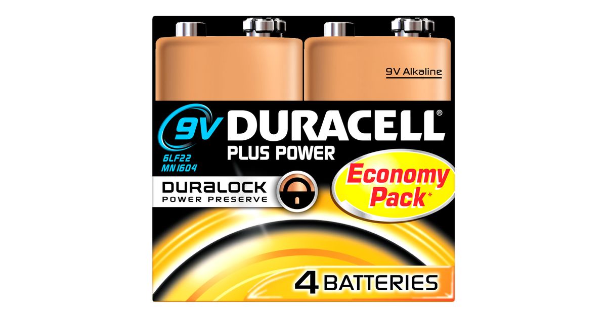 Duracell Plus Power Single-use battery 9V Alkaline - Alkaline