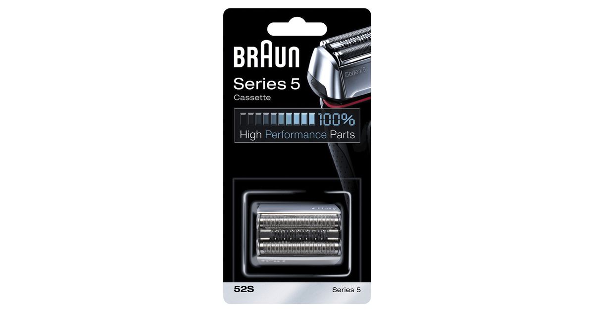 Braun Series 5 52S Electric Shaver Head Replacement Cassette Silver