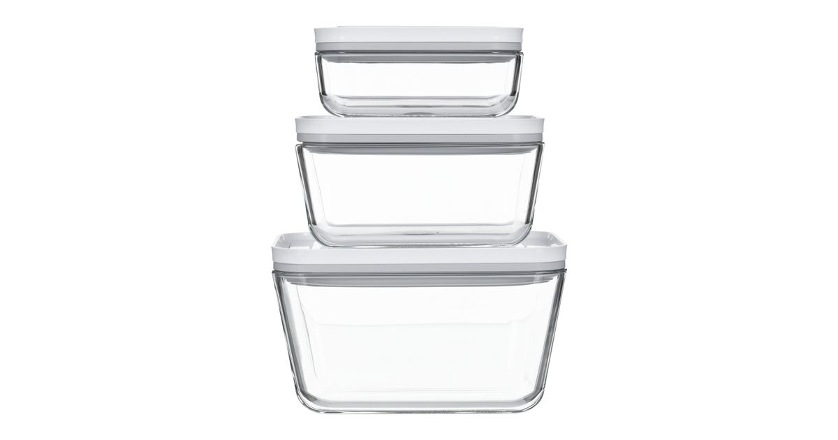 Zwilling Fresh & Save S / 2-pc Small Vacuum Container, Glass, Grey