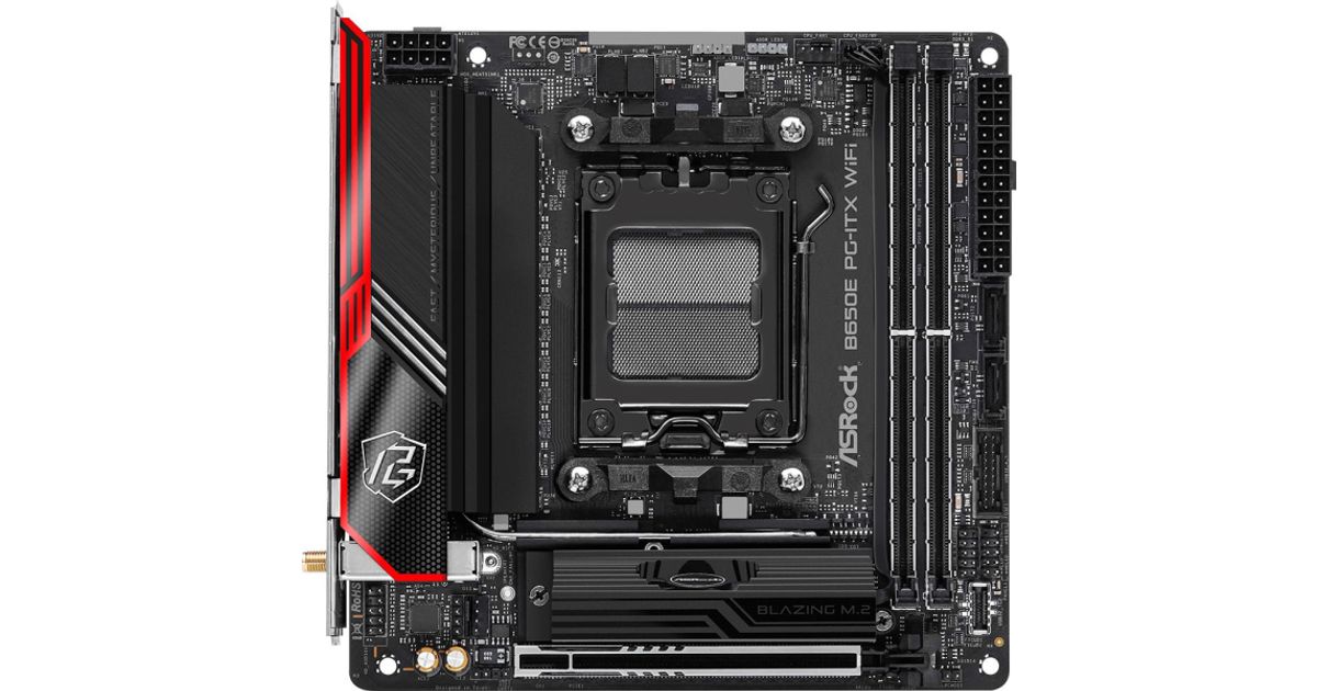 ASRock B650E PG-ITX WIFI - Motherboards - Süsteemikomponendid - Computer  Components - MT Shop