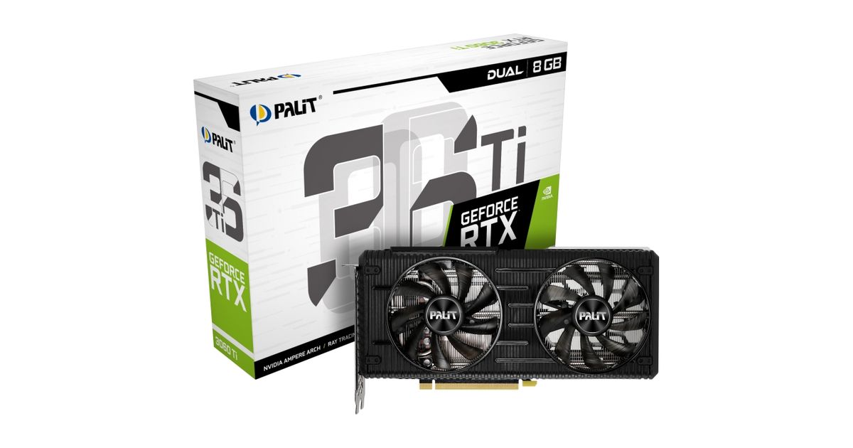 Palit GeForce RTX 3060 Ti Dual V1 NVIDIA 8 GB GDDR6 - Graphics