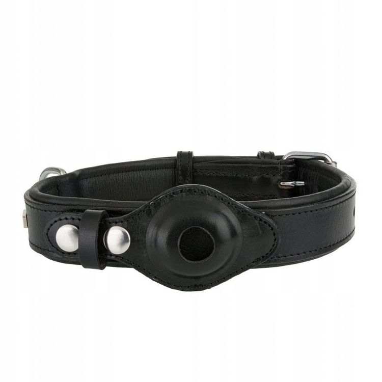 Tootefoto - Nahast krae, L: 40-54 cm/30 mm, must, ruumiga lokaatori jaoks