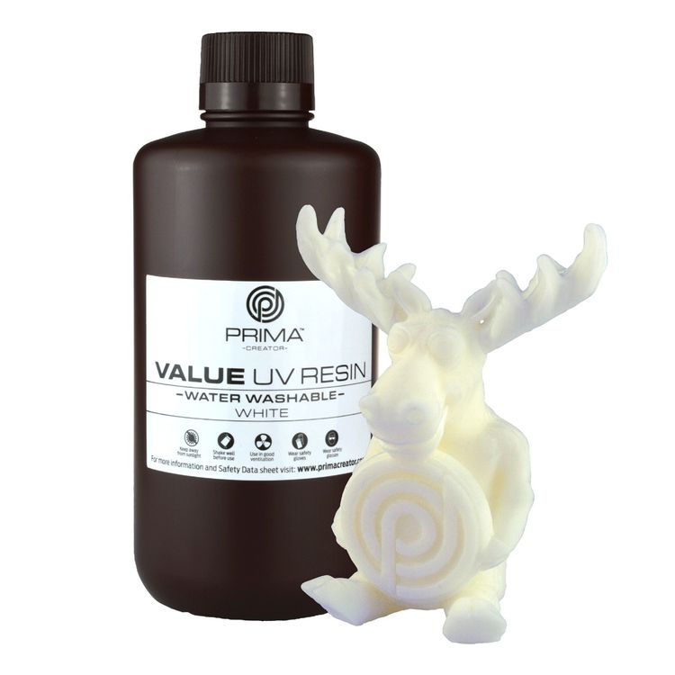 Tootefoto - UV Resin Water Washable PrimaCreator Value 1000ml valge