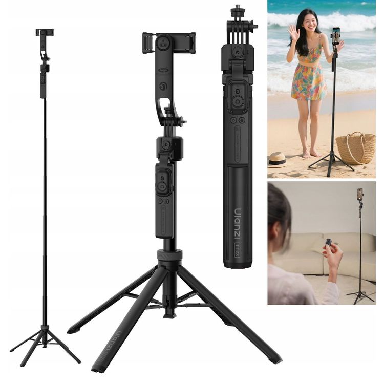 Tootefoto - Statyw 163cm Selfie Stick Auto Tracking + Pilot Do Telefonu / Ulanzi / Tt23
