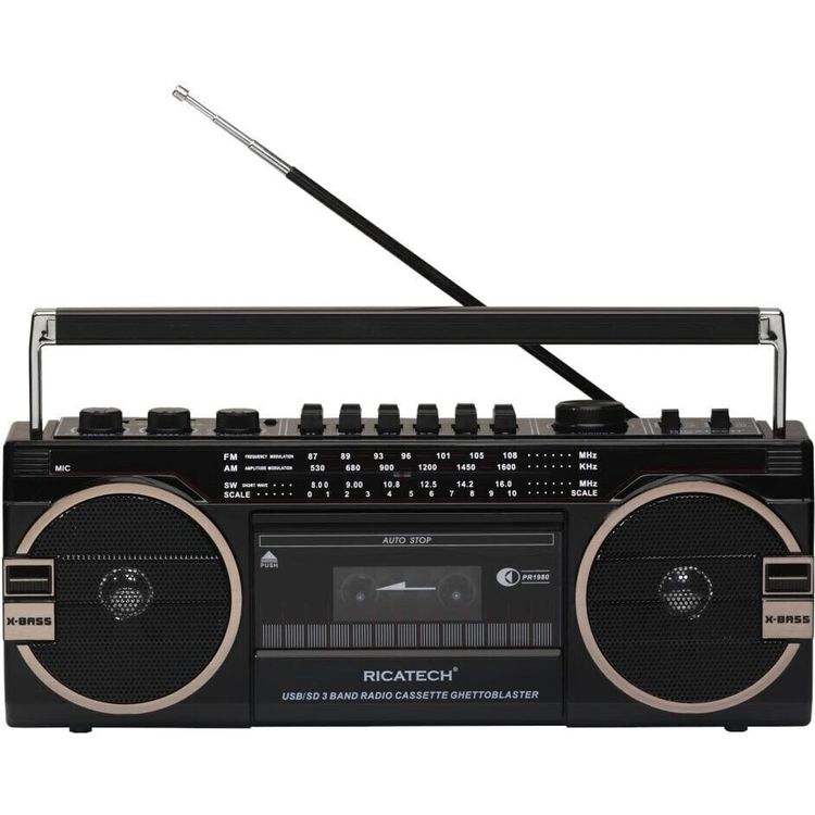 Tootefoto - Ricatech PR1980 Ghettoblaster Retro radio (Like new)