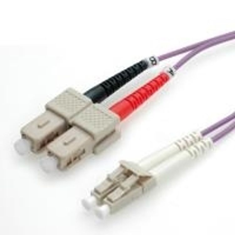 Tootefoto - Value Fibre Optic Jumper Cable, 50/125 m, LC/SC, OM4, purple 10 m kiudoptiline kaabel Violetne