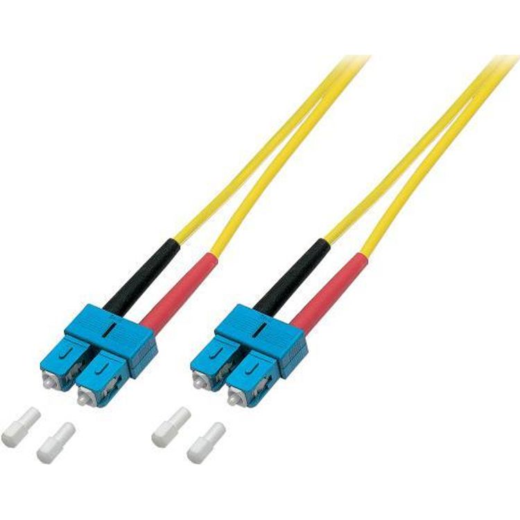 Tootefoto - EFB Elektronik O2513.0,5 kiudoptiline kaabel 0,5 m SC OS2 Kollane