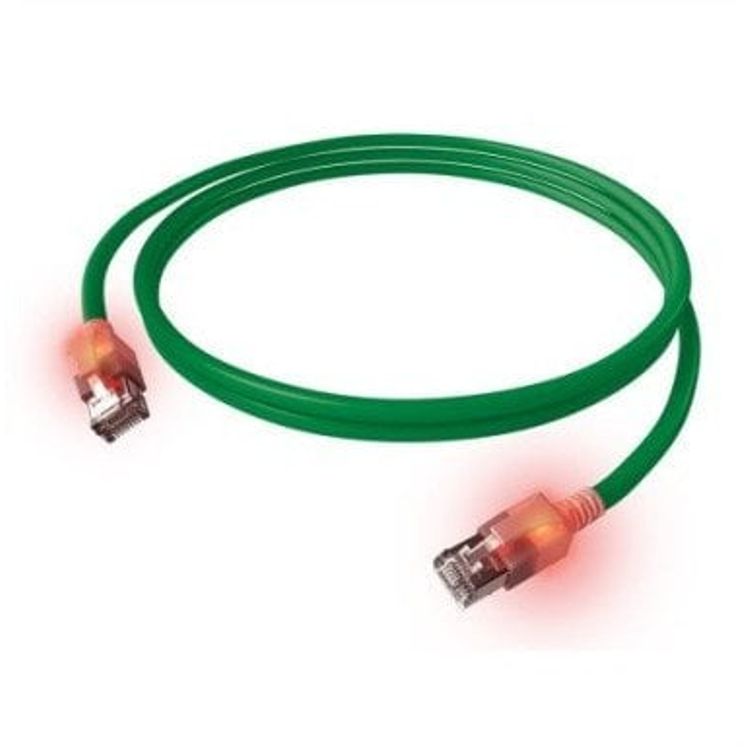 Tootefoto - Easylan S / FTP DUALBOOT LED CAT.6A, RJ45 / RJ45, LSOH, Green, 7,5 m