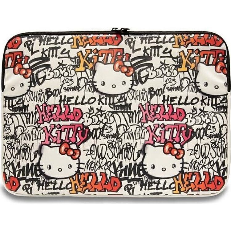 Tootefoto - mbrise hankimine Hello Kitty Sleeve HKCSZPDGPTE 14" bee /bee Zip PU Sildid Graffiti