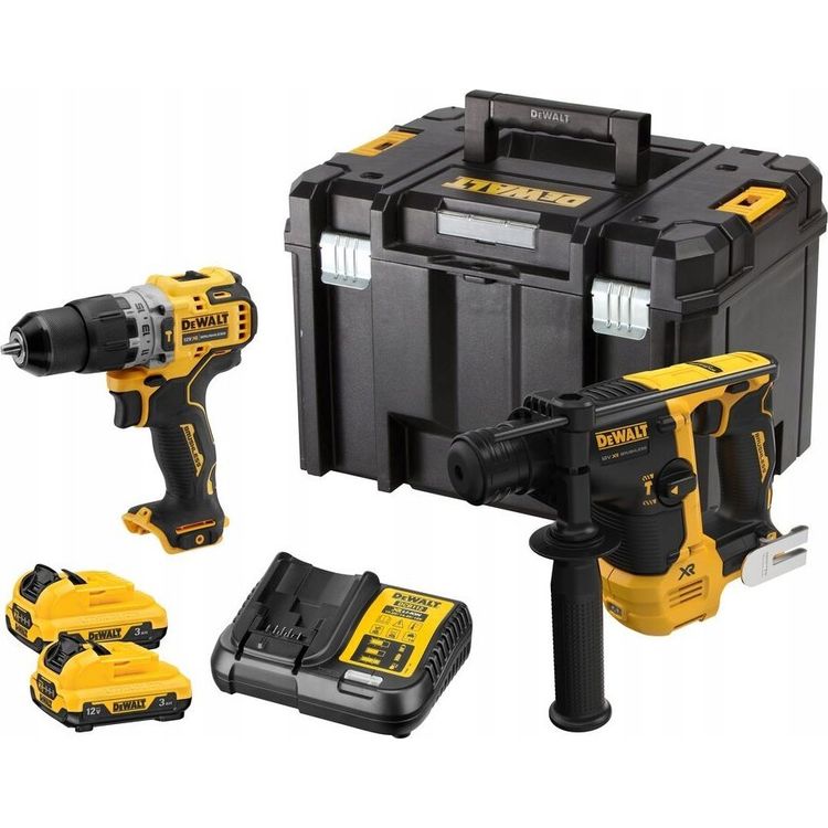 Tootefoto - Dewalt elektrit riistade komplekt DEWALT.COMBO KIT 12V DCK2102L2T (DCH072 DCD706) 2x3.0Ah TSTAK ...