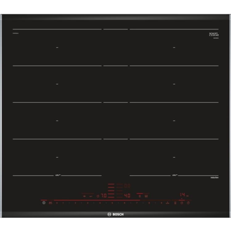 Tootefoto - Bosch Serie 8 PXY675DC1E pliidiraud Must Sisseehitatud Tsooniga induktsioonplaat 4 tsoon(id)