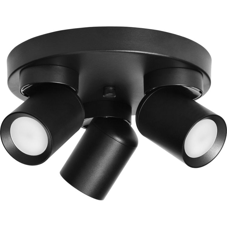 Tootefoto - Orno MALTA SP 3 laelamp, seina- ja laekinnitus, GU10 max. 3x12W, IP20, must, mar alus