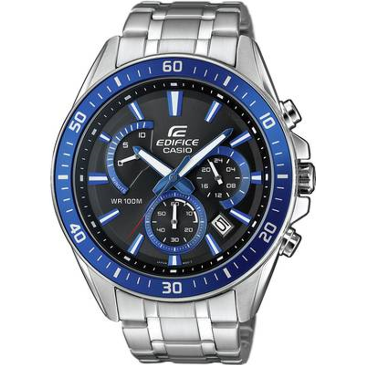 Tootefoto - Casio EFR-552D-1A2VUEF kell K ekell Sisestatav konnektor Kvarts Sinine, Roostevaba teras